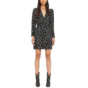 The Kooples Star Boulevard Silk-Blend Midi Dress